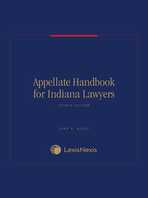 cover image of Appellate Handbook for Indiana Lawyers